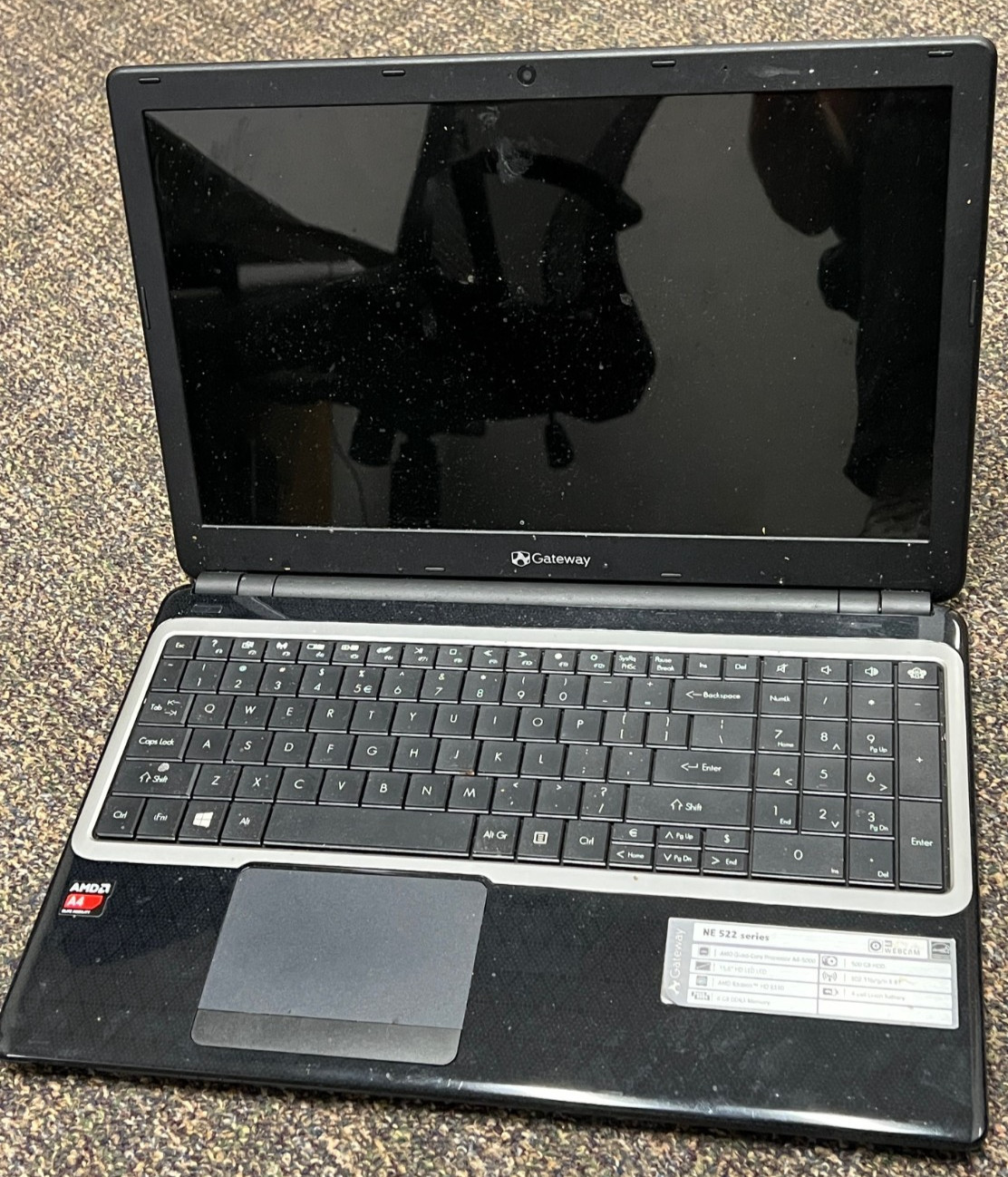 Gateway MS2370 AMD E1-2500 1400MHz 4 GB RAM 500GB HDD FOR PARTS