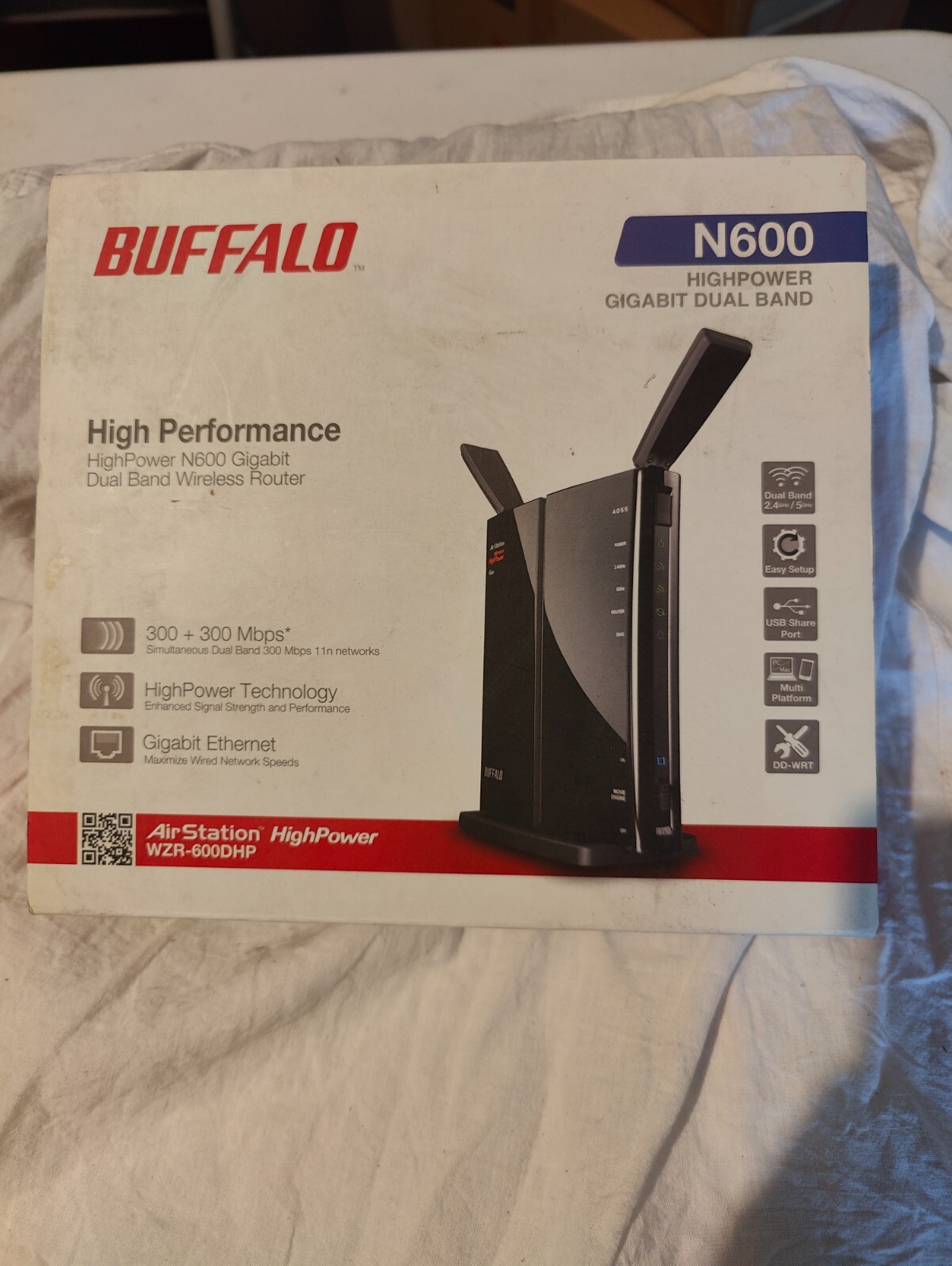 DD-WRT - Buffalo Technology WZR-600DHP 600 Mbps 4-Port Gigabit Wireless N Router