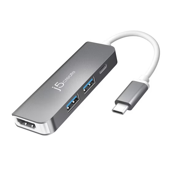 J5create 9-in-1 USB-C Multi Adapter 4K HDMI, USB 3.1, Ethernet, SD, MacBook New