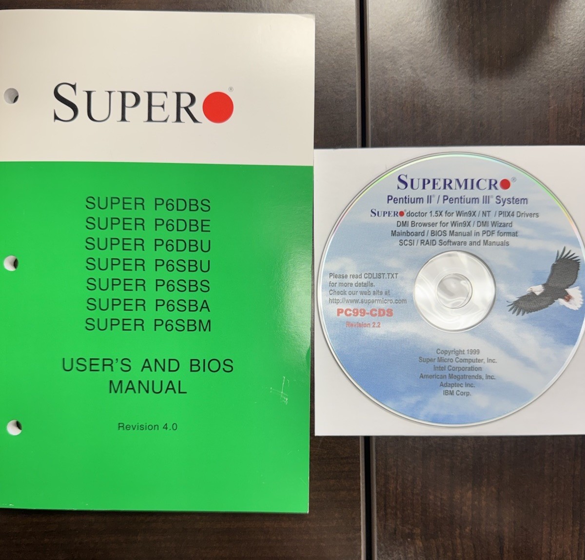 Supermicro P6DBS/P6DBE/P6DBU/P6SBU/P6SBS User & BIOS Manual + CD