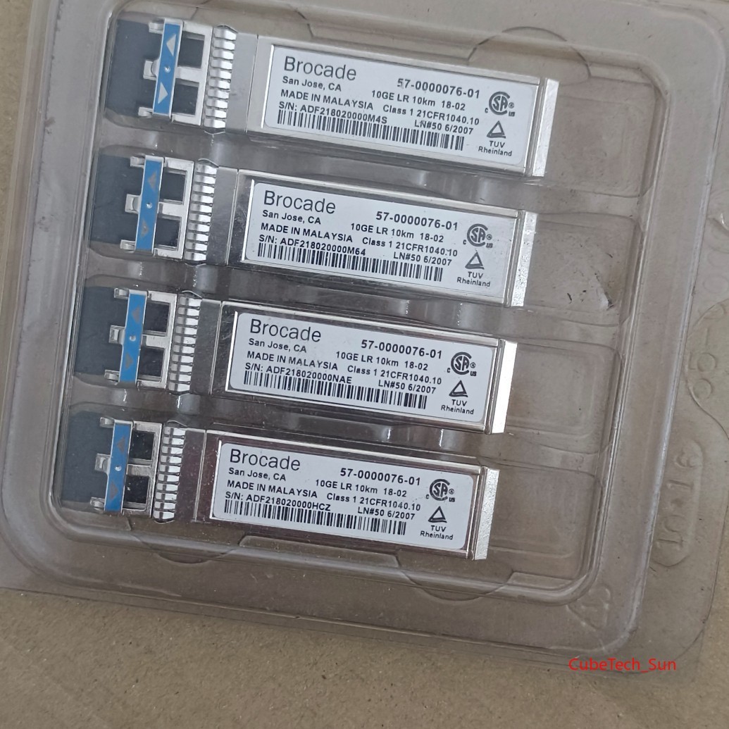 Brocade 10G-SFPP-LR 57-0000076-01 10GE SFP+LR SFP-10G-LR 1310nm 10km Price each