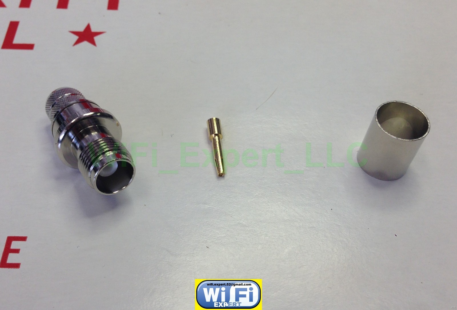 1 x TNC Female Plug Crimp for RG8 LMR400 RG213 RFC400 RF Coax Cable Connector US