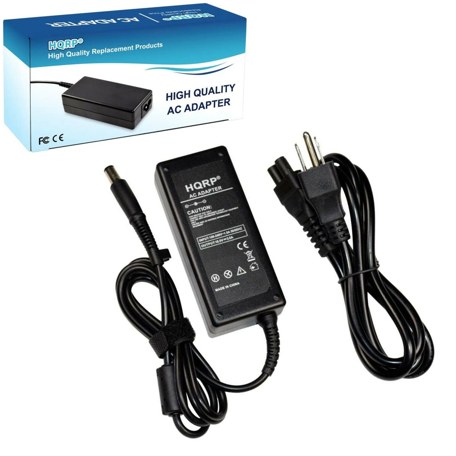 HQRP Cargador 18.5V, 3.5A, 65W para HP Pavilion DV4 / DV5 / DV6 / DV7 Laptop