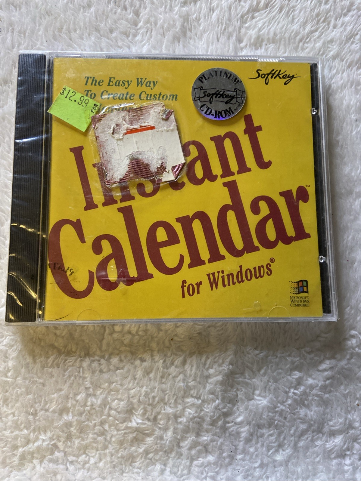 Softkey Instant Calendar For Windows PC CD ROM NIP NOS Sealed Brand New VTG 1994