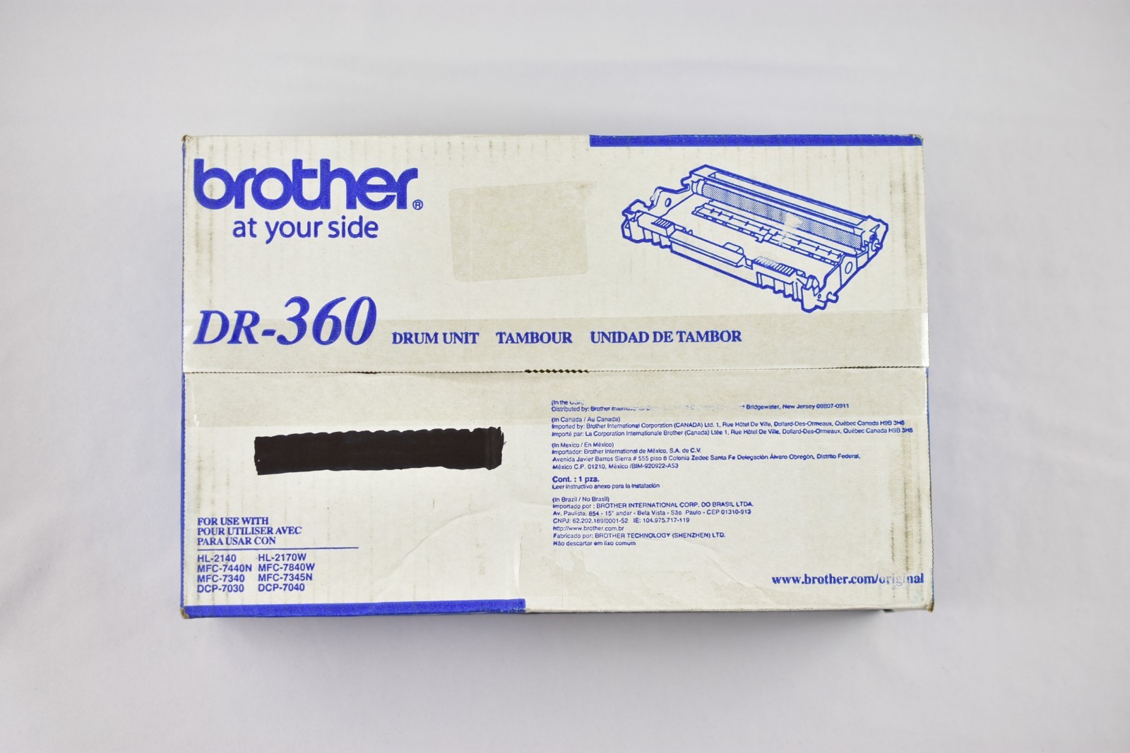 Brother DR-360 Genuine Drum Unit NEW OPEN BOX