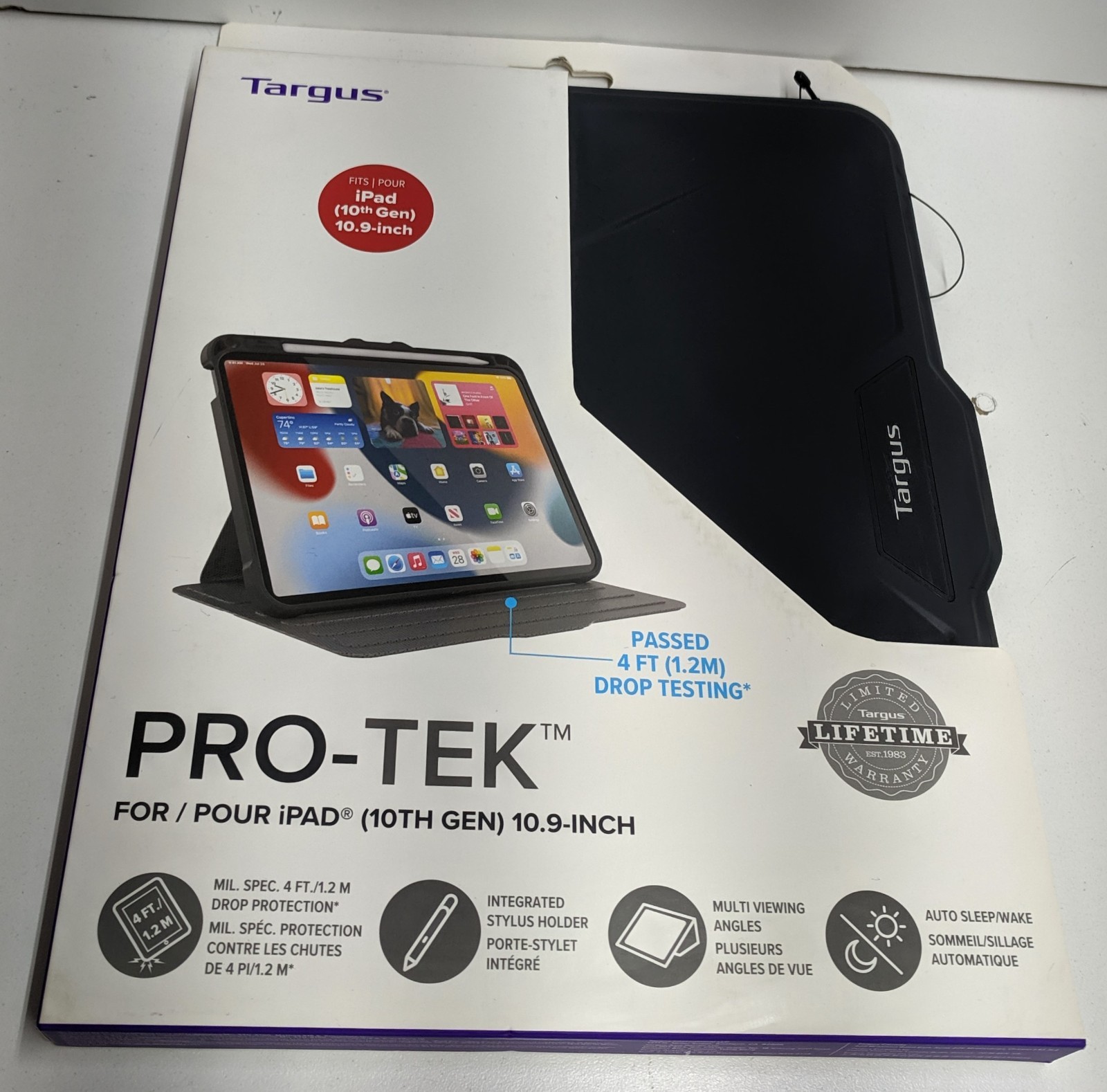 TARGUS PRO-TEK CASE FOR IPAD (10TH GEN) 10.9in THZ934GL- GRAY