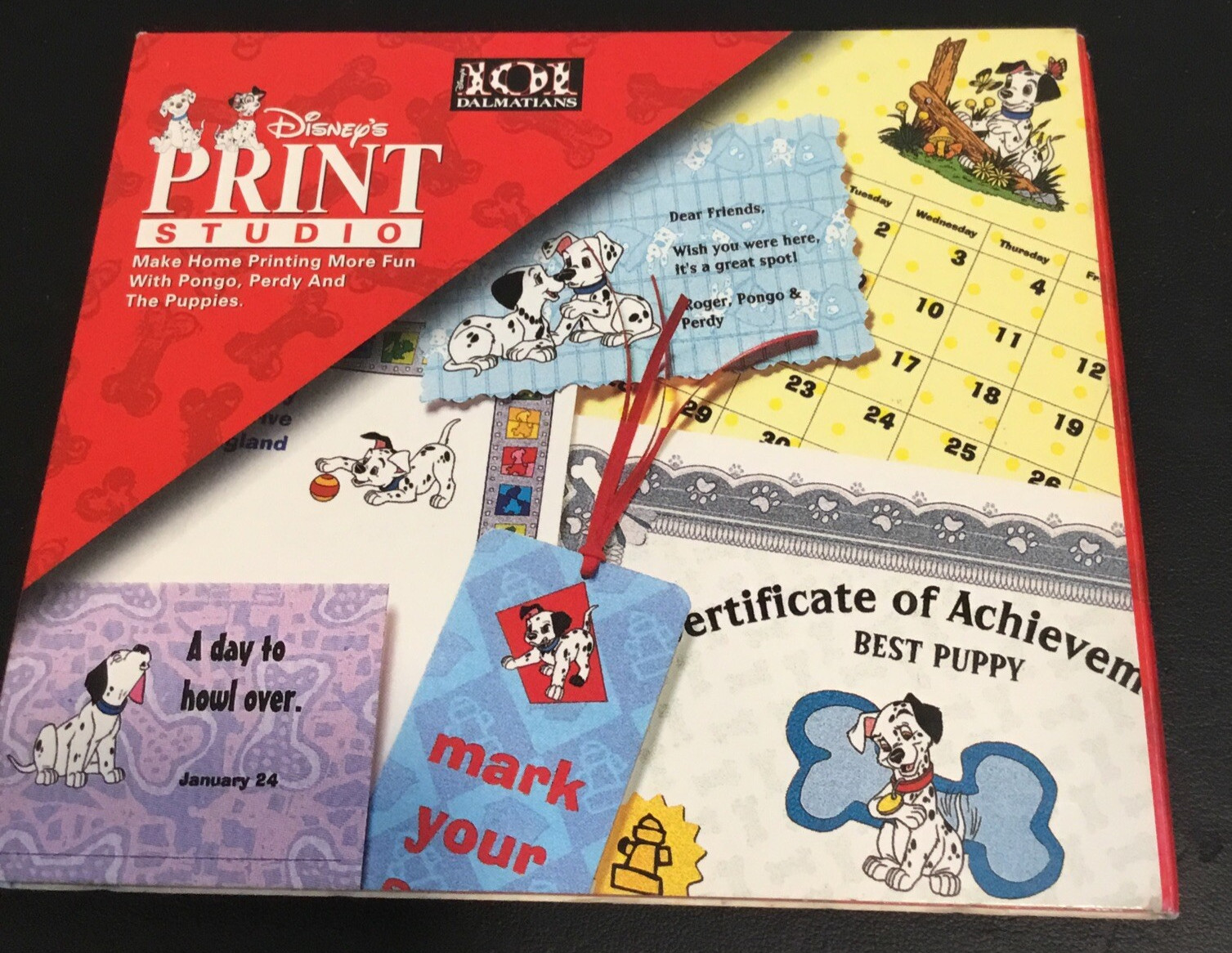 Vintage Disney 101 Dalmatians Print Studio PC 1997