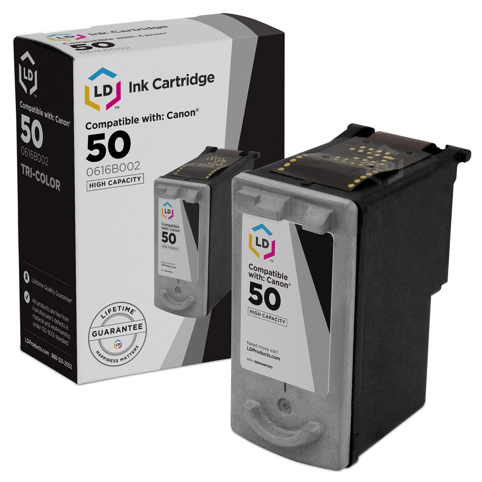 LD 0616B002 PG50 Black Ink Cartridge for Canon FAX JX200 JC210 PIXMA MP150 MP170