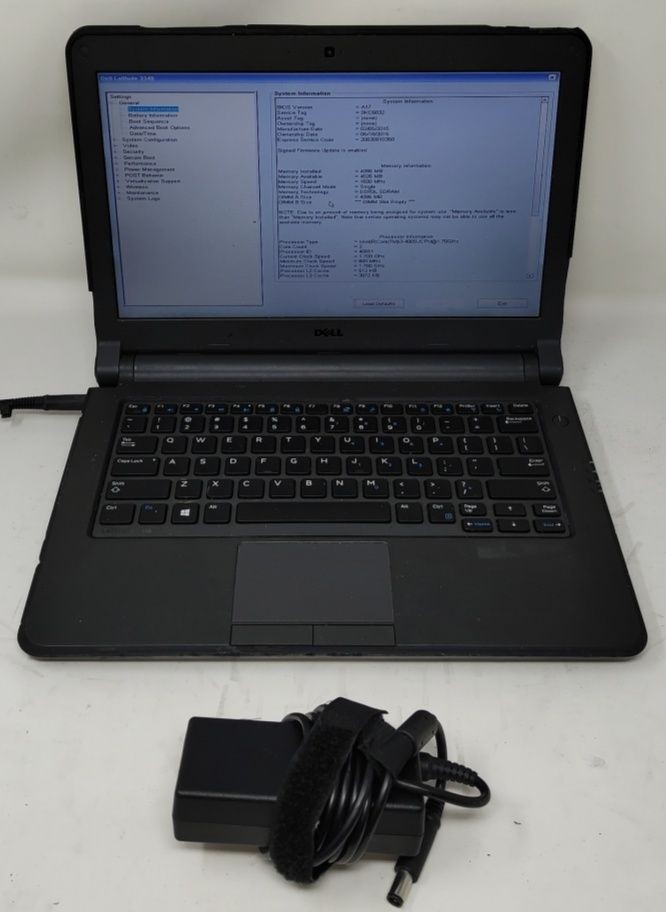 DELL LATITUDE 3340 Laptop Intel I3-4005U 4GB 500GB SEE NOTES