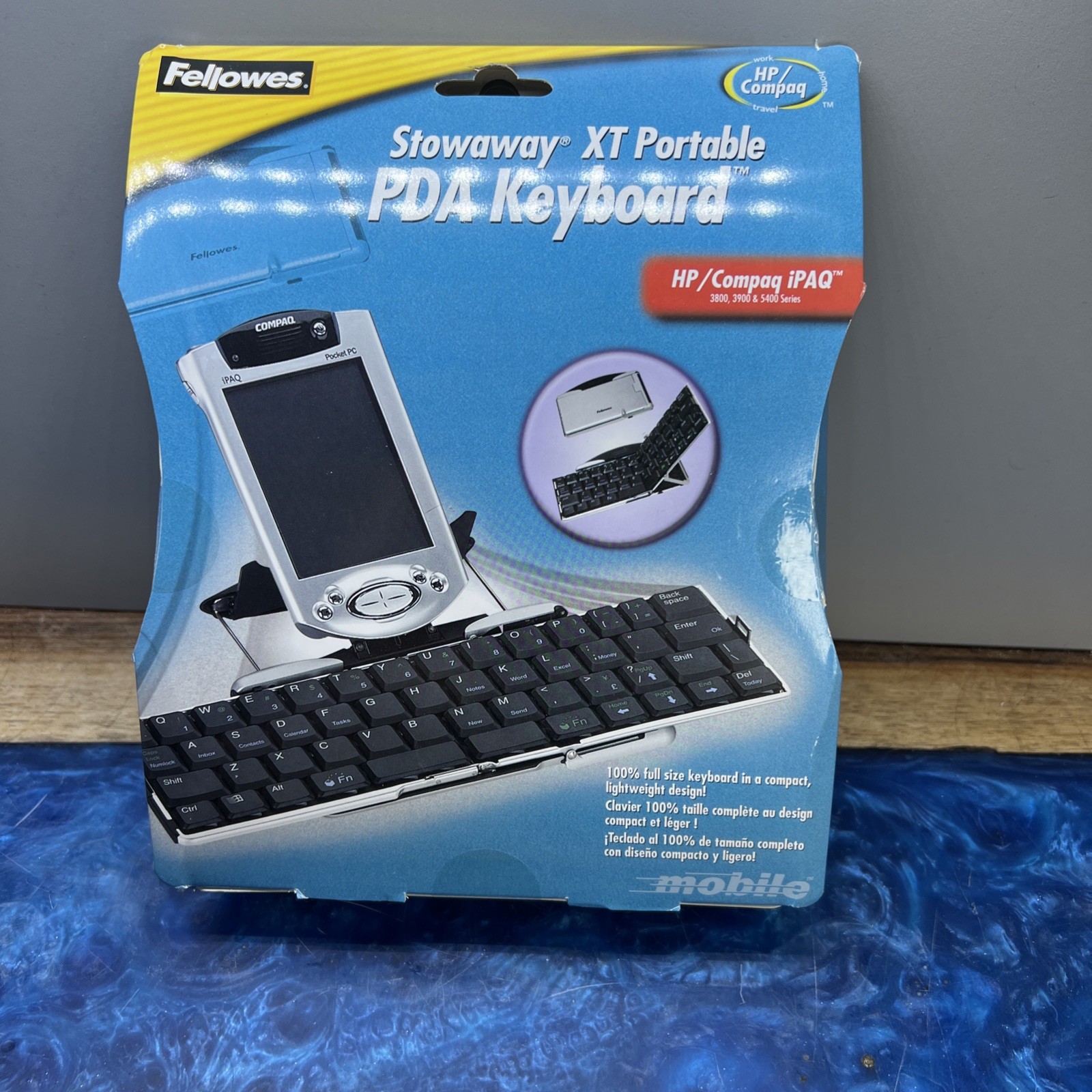 Fellowes Stowaway XT Portable Keyboard for select iPAQ PDAs (90189) New Sealed
