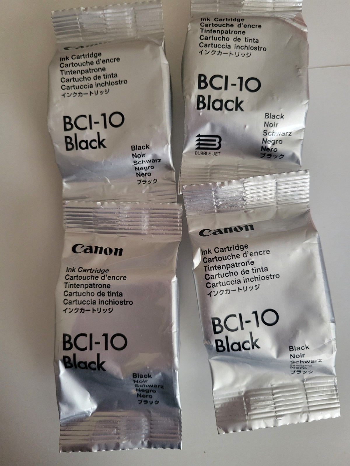 4 x Genuine Canon BCI-10 Color Ink Cartridge in Factory sealed bag