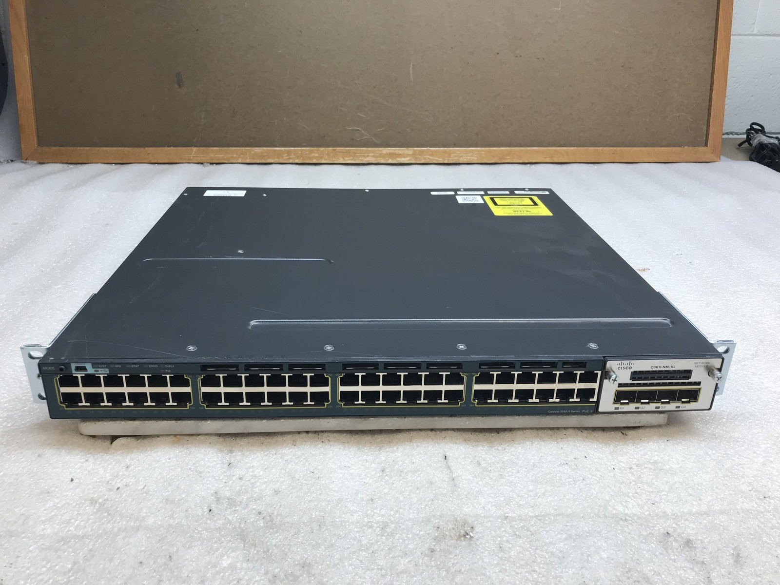 Cisco Catalyst 3650X WS-C3560X-48P-E 48 Port Network Switch w Power Cables