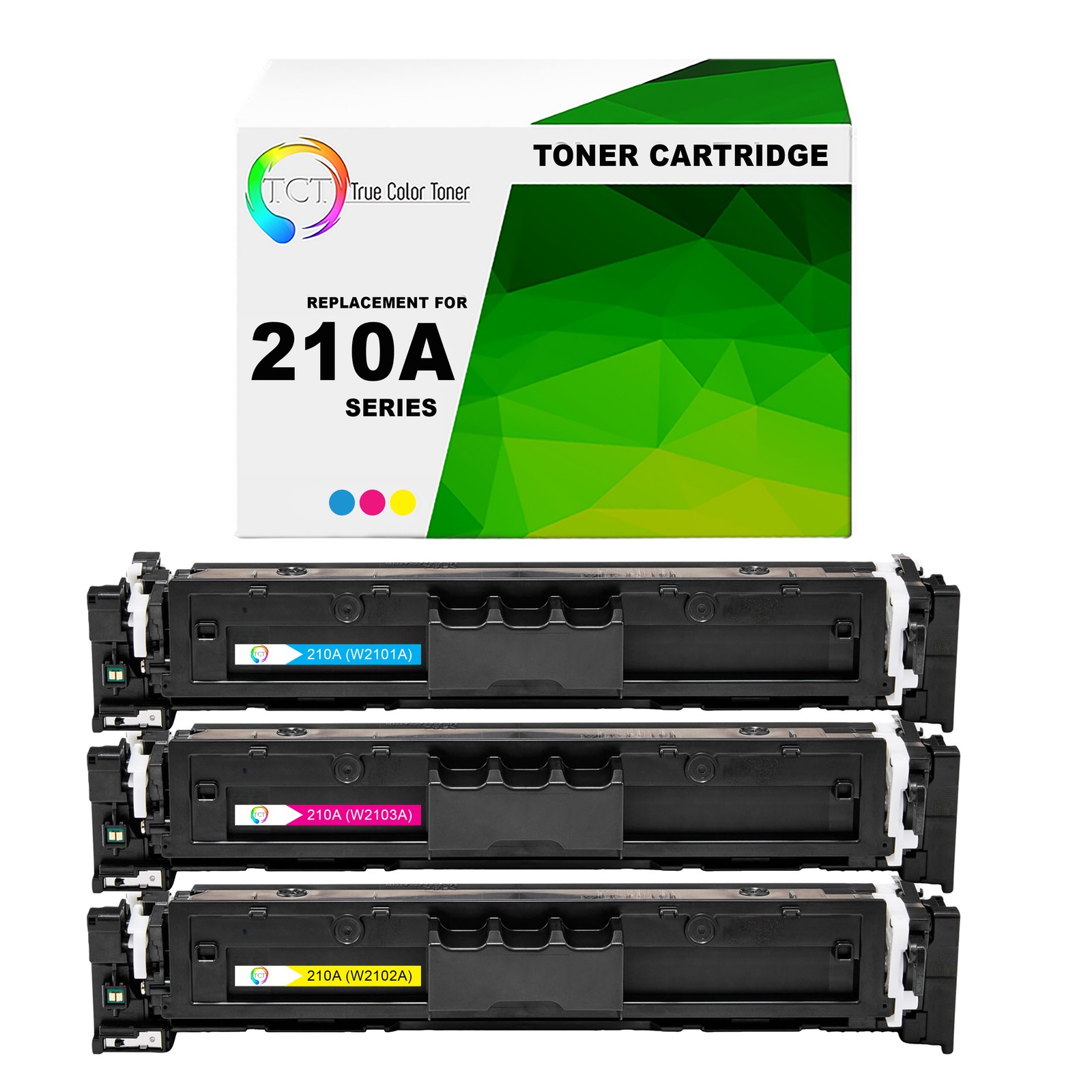 3Pk TCT Premium 210A C Y M for Compatible HP LaserJet 4201 Toner Cartridge