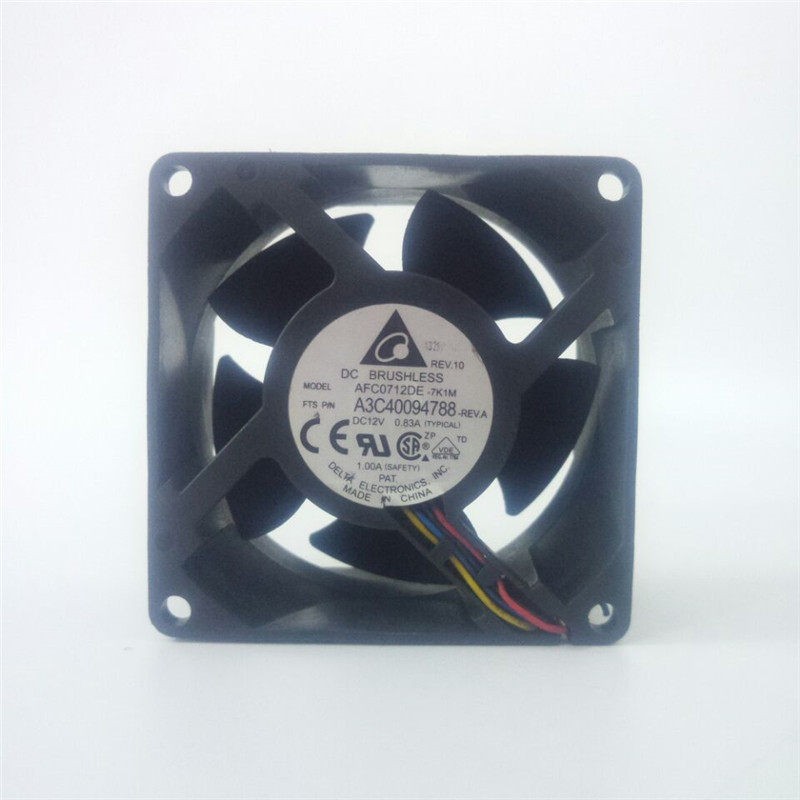 1PCS Delta 7 cm A3C40094788 AFC0712DE-7K1M Dual-Ball Bearing 4-Pin PWM Fan