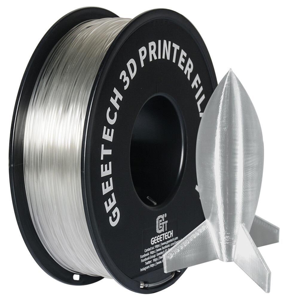 Geeetech 1.75mm Filament 1kg PLA  ABS+ PETG Wood Silk PLA Luminous for 3D Printe