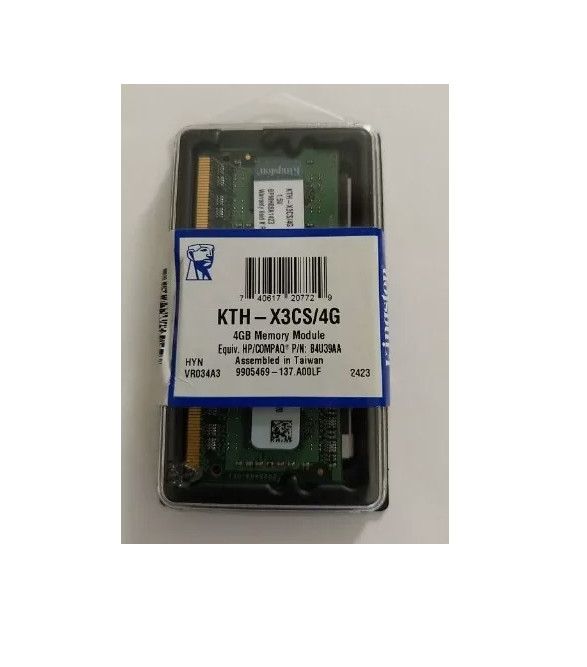 Kingston LAPTOP MEMORY KTH-X3CS/4G 4GB PC3 12800 NEW & (Sealed)