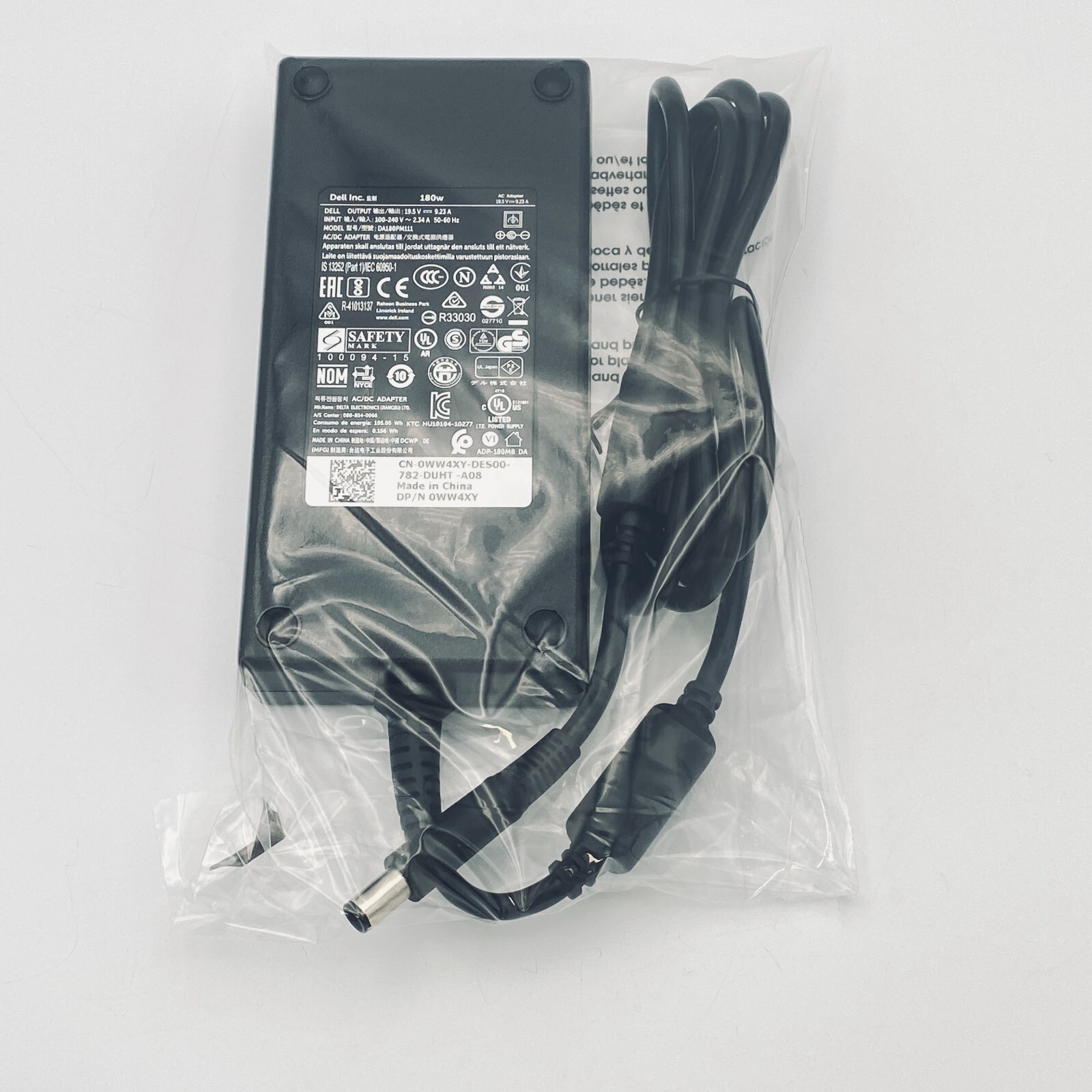 NEW OEM Dell AC Adapter For Alienware M17 R2 M17 R3 M17 R5 Laptop Charger 180W
