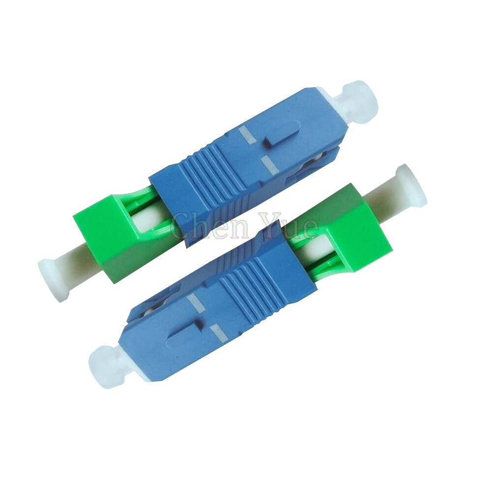 2pcs Fiber Optic SC LC Adapter SC UPC Male to LC APC Female SM Hybrid Adapter 