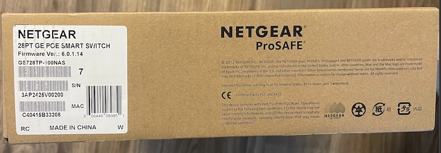 NETGEAR  ProSafe FS728TP-100NAS 24-Ports-Ports Rack-Mountable Switch