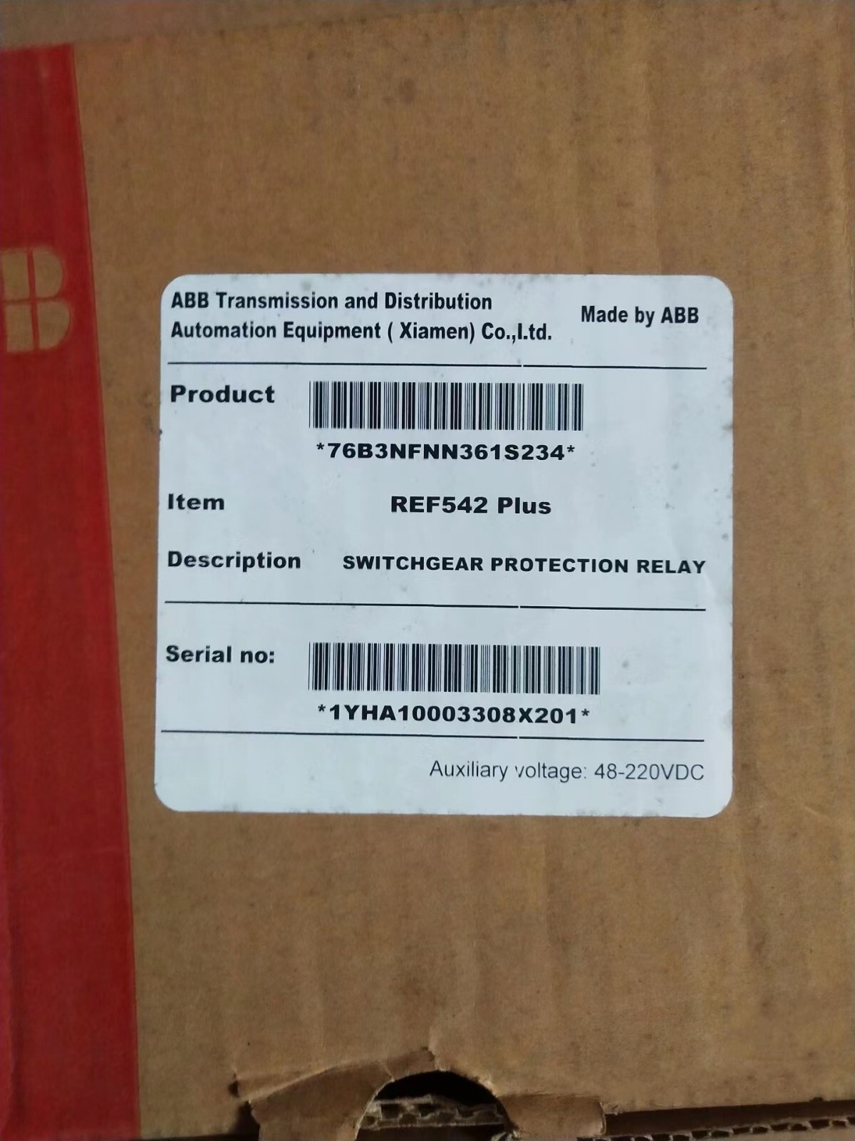 1PCS NEW ABB REF542plus 1VCF750090R0802 Via DHL or Fedex