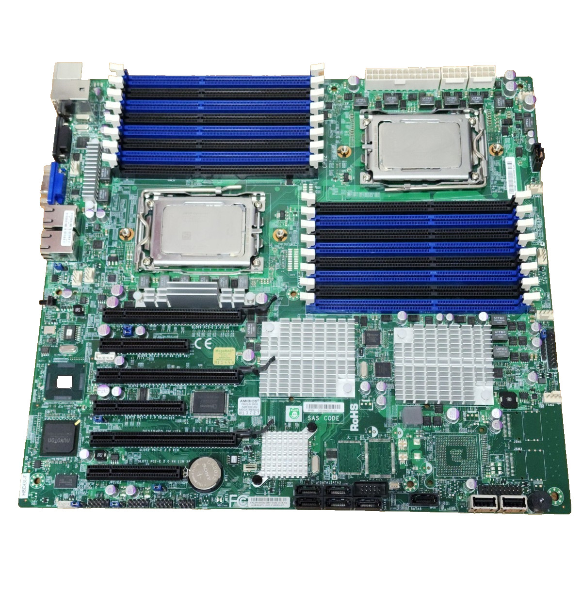 Supermicro H8DGI-F Dual Socket Motherboard + 2x AMD Opteron 6376 CPUs Server Com