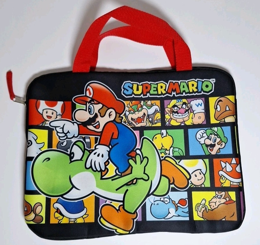 Tablet or Laptop Travel Sleeve Case Super Mario Bros BioWorld 12-13 Inch