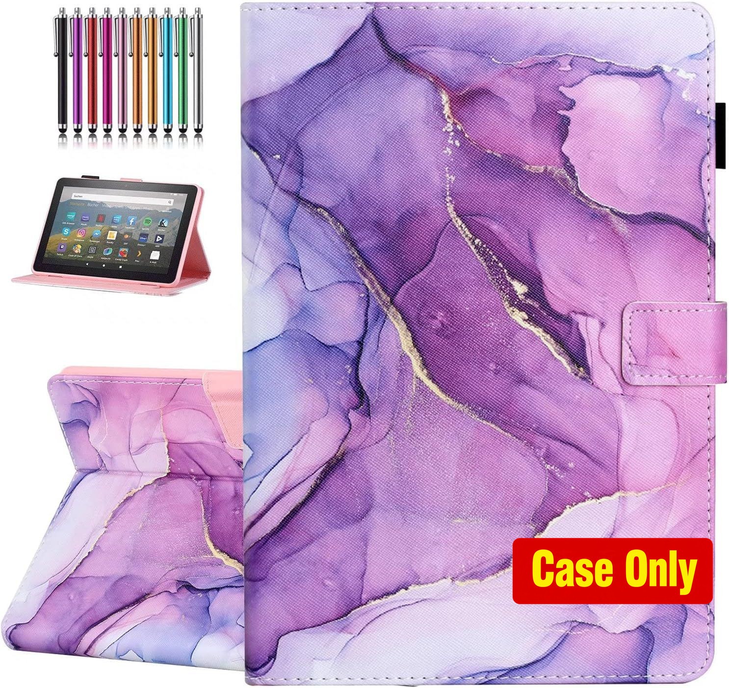 Case for Fire HD 10 & 10 Plus (13th/11th Gen, 2023/2021) | Pen Holder, Stand Cov