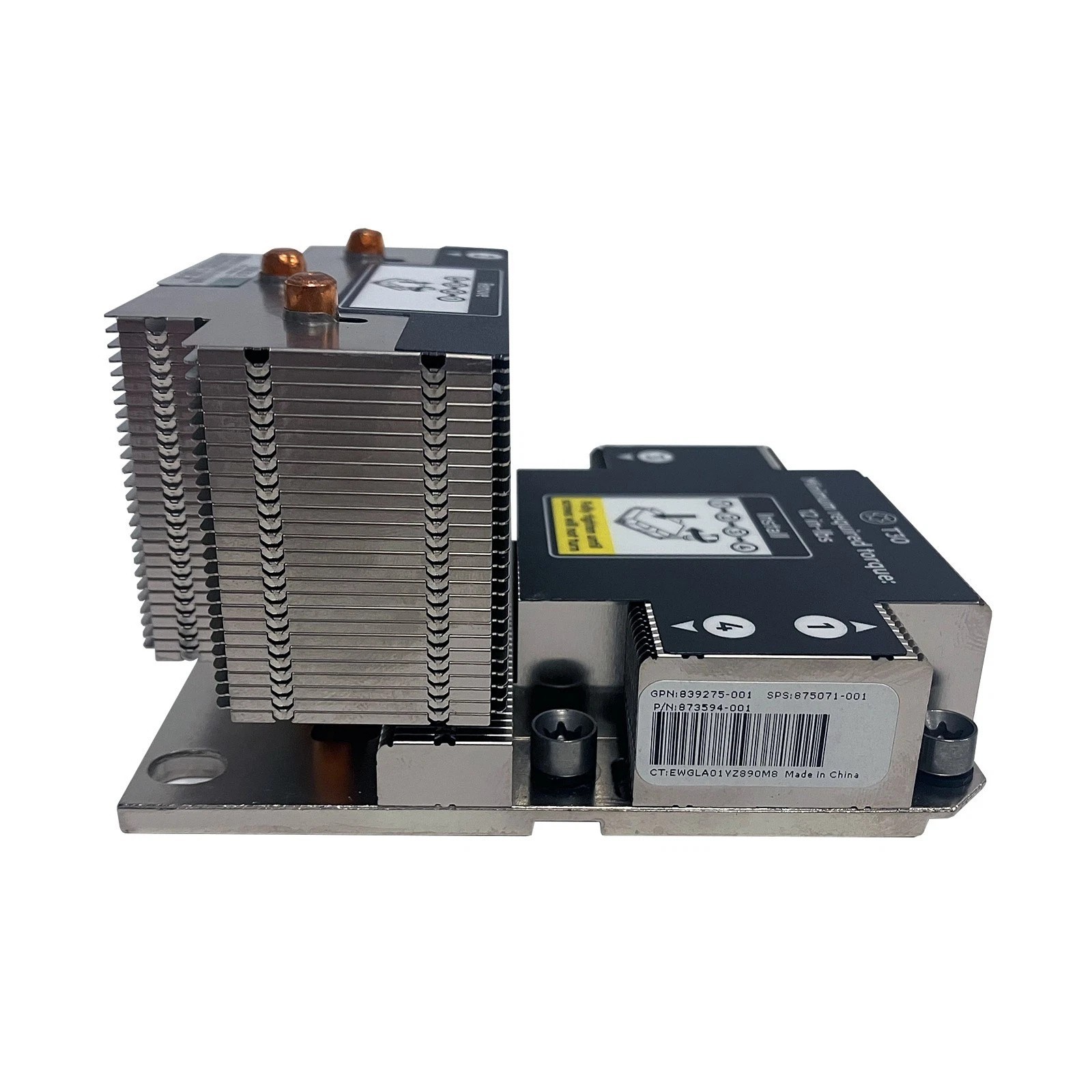 HPE 875071-001 High Performance Heatsink DL380 Gen10 873594-001 839275-001