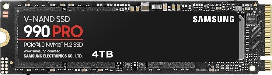 Samsung 990 PRO 4TB Internal SSD NVMe (MZ-V9P4T0)