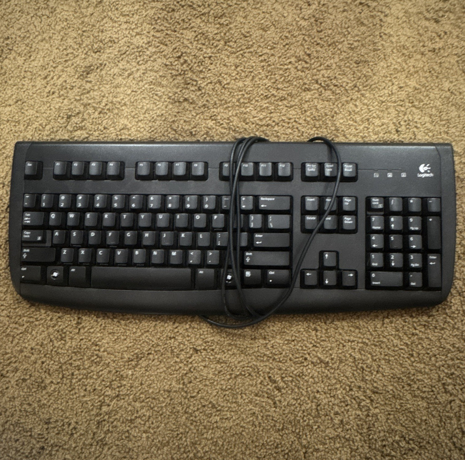 Logitech Deluxe 250 Wired PS/2 Keyboard QWERTY English Black 867633-0403
