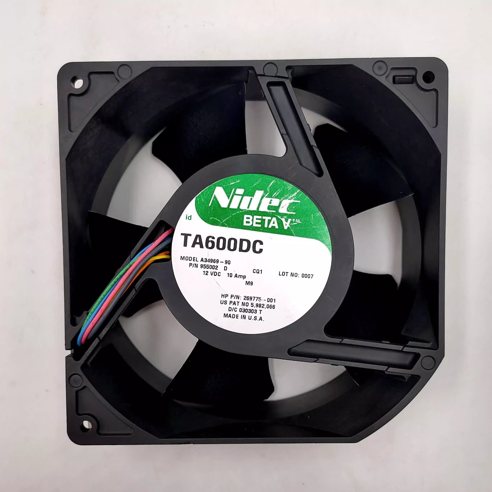 Nidec A34969-90 TA600DC 15055 DC12V 0.10A 15CM Cooling Fan