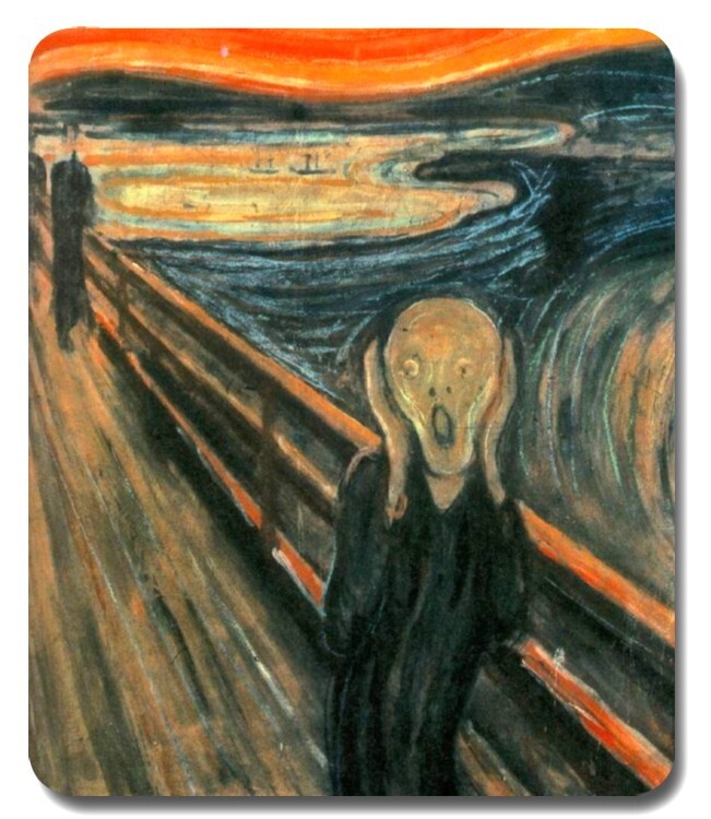 Edvard Munch - The Scream ~ Mouse Pad / PC Mousepad ~ Art Lovers Gift