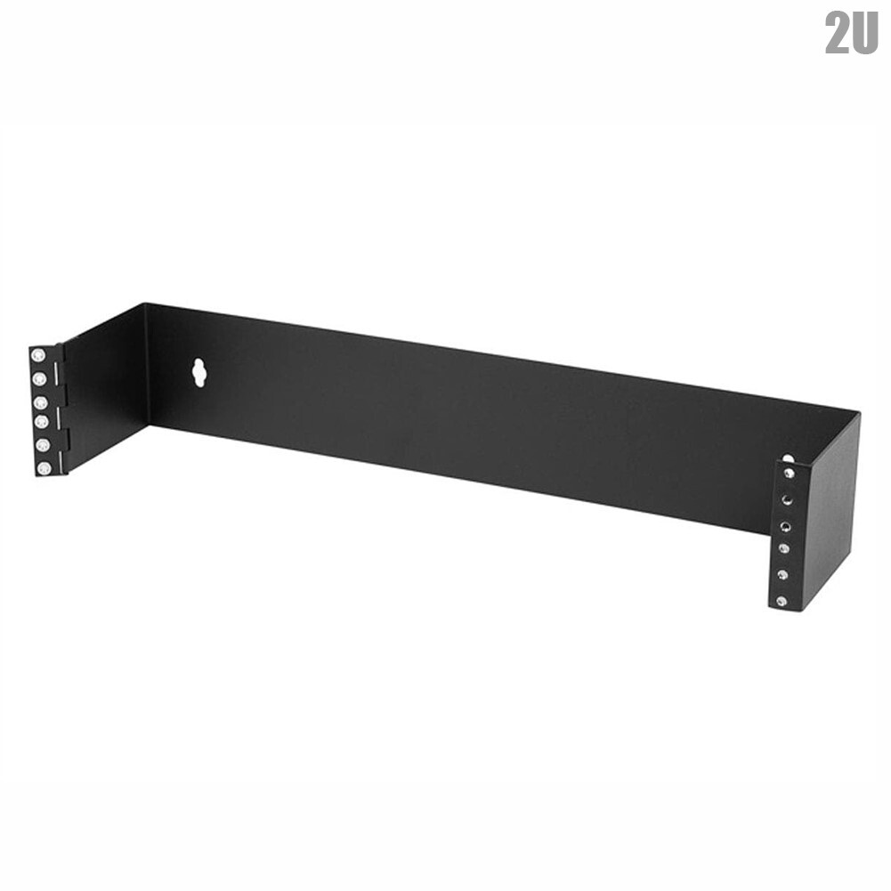 2U Wall Mount Hinged Patch Panel Bracket Network Rack Data Server 3.5 x 19 x 4"