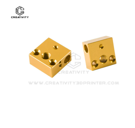 CR10 Ender3 V2 Hotend Heating Block CNC Brass Aluminum Heater Block
