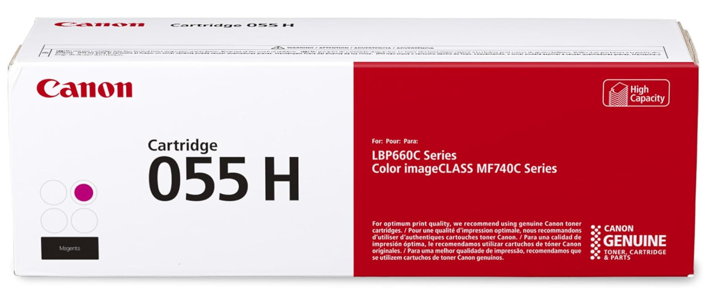 Canon 055H Magenta Toner Genuine OEM High Yield 5900 Pages New