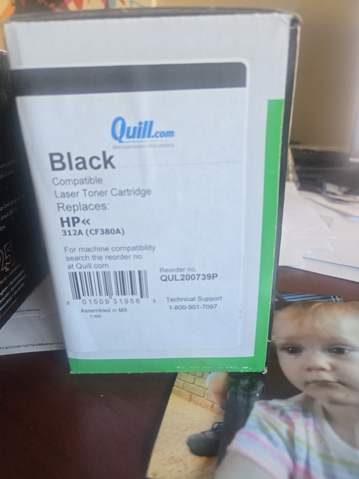 Quill Black Laser Toner Cartridge CF380A