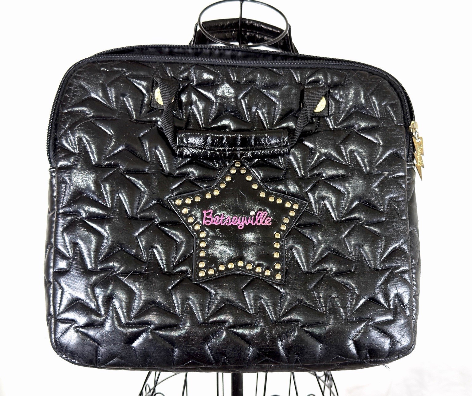 Betseyville Black Star Synthetic Leather Sleeve Case for 15" Laptop