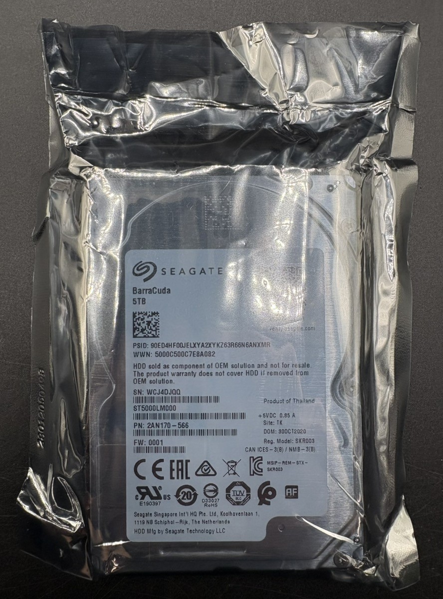 SEAGATE BARRACUDA 5GB ST5000LM000 2.5" SATA 5400RPM INTERNAL HDD NEW (MVP041429)