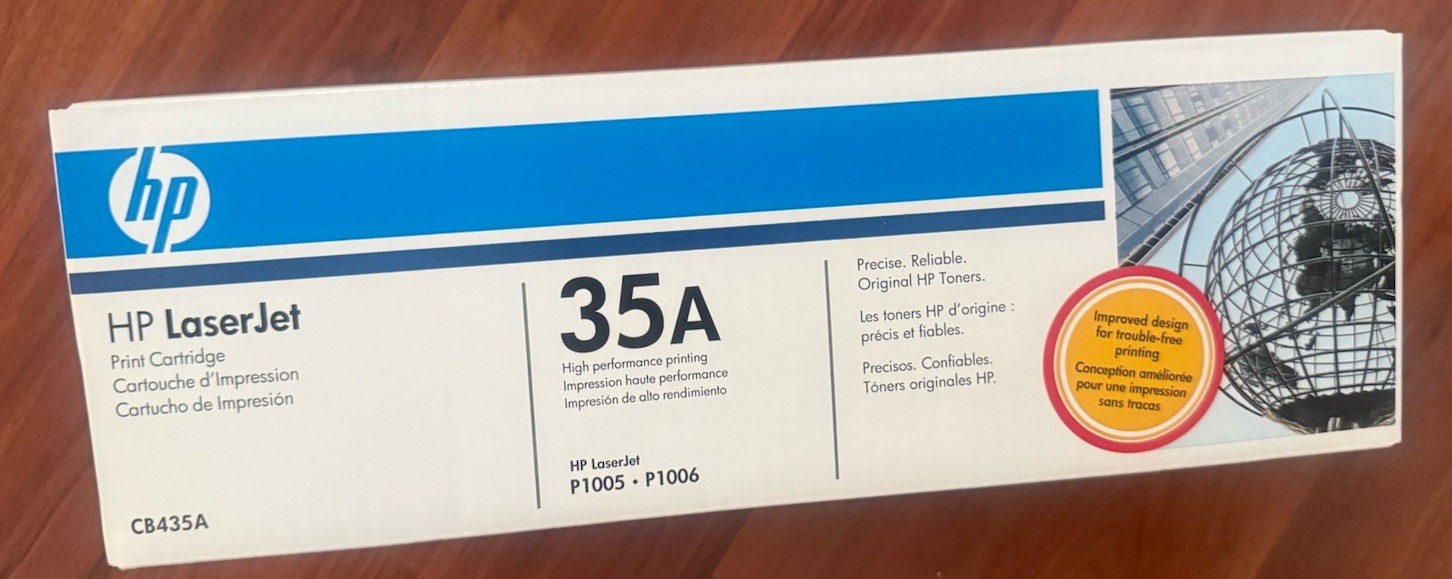 HP 35A LaserJet Toner Cartridge - Black (CB435A)