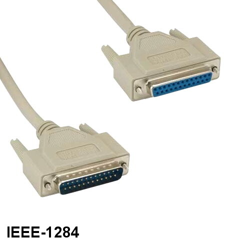 Kentek 6' IEEE1284 DB25 Male/Female BiDirectional Parallel Printer Scanner Cord