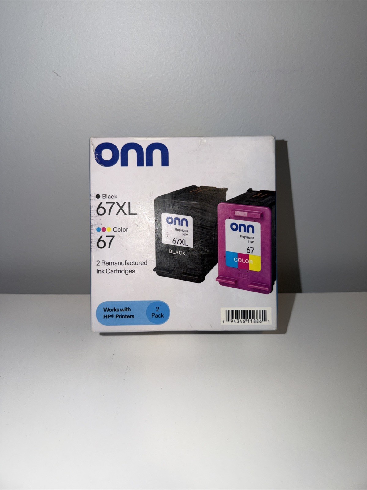 HP 67 67XL Ink Cartridges Black & Color New Unused Sealed ONN brand