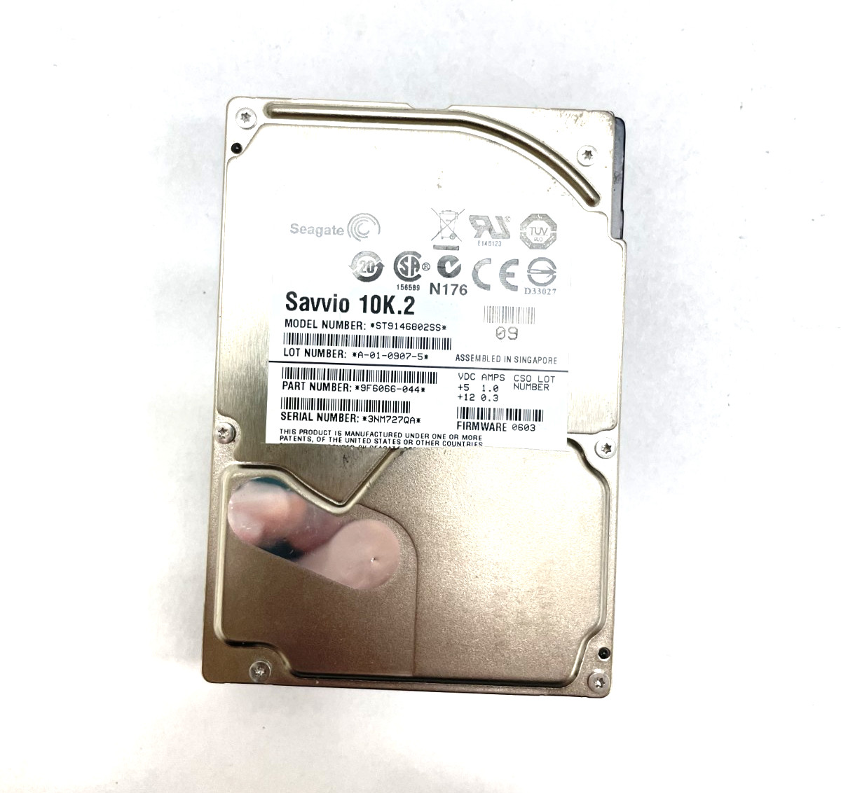 Seagate Savvio 10K.2 ST9146802SS 146GB 10KRPM SAS 2.5" Hard Drive HDD 9F6066-044