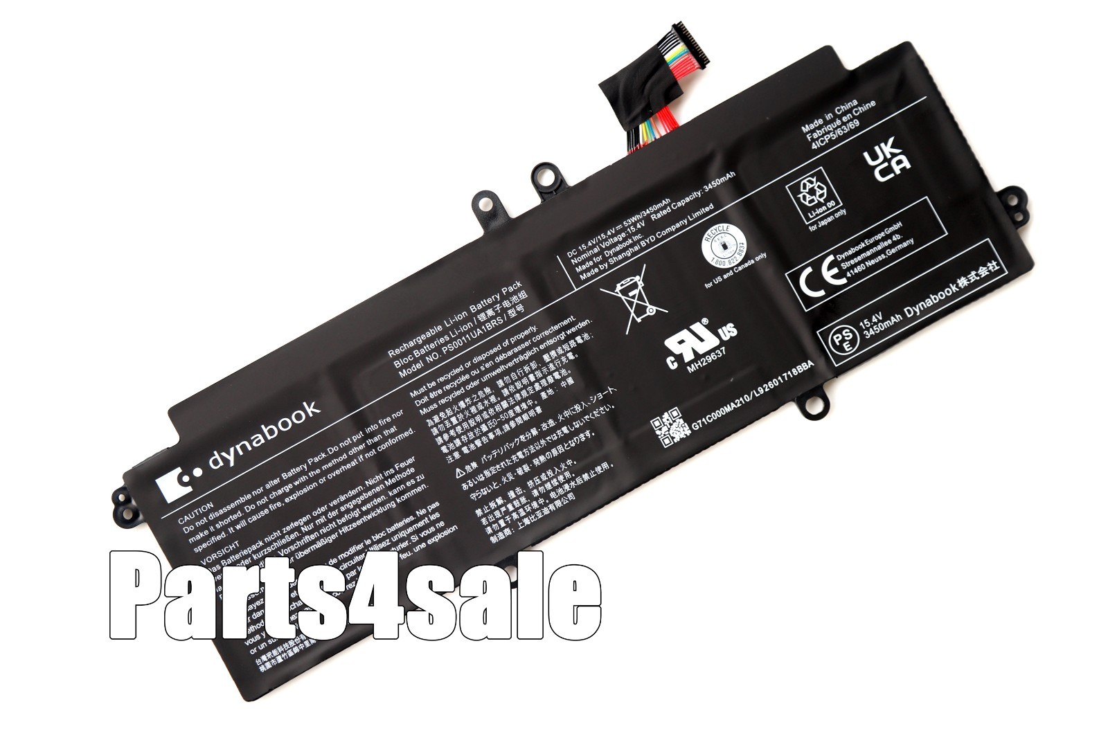 New Genuine PS0011UA1BRS OEM Battery for Toshiba Dynabook Portege X30L-J X30L-K