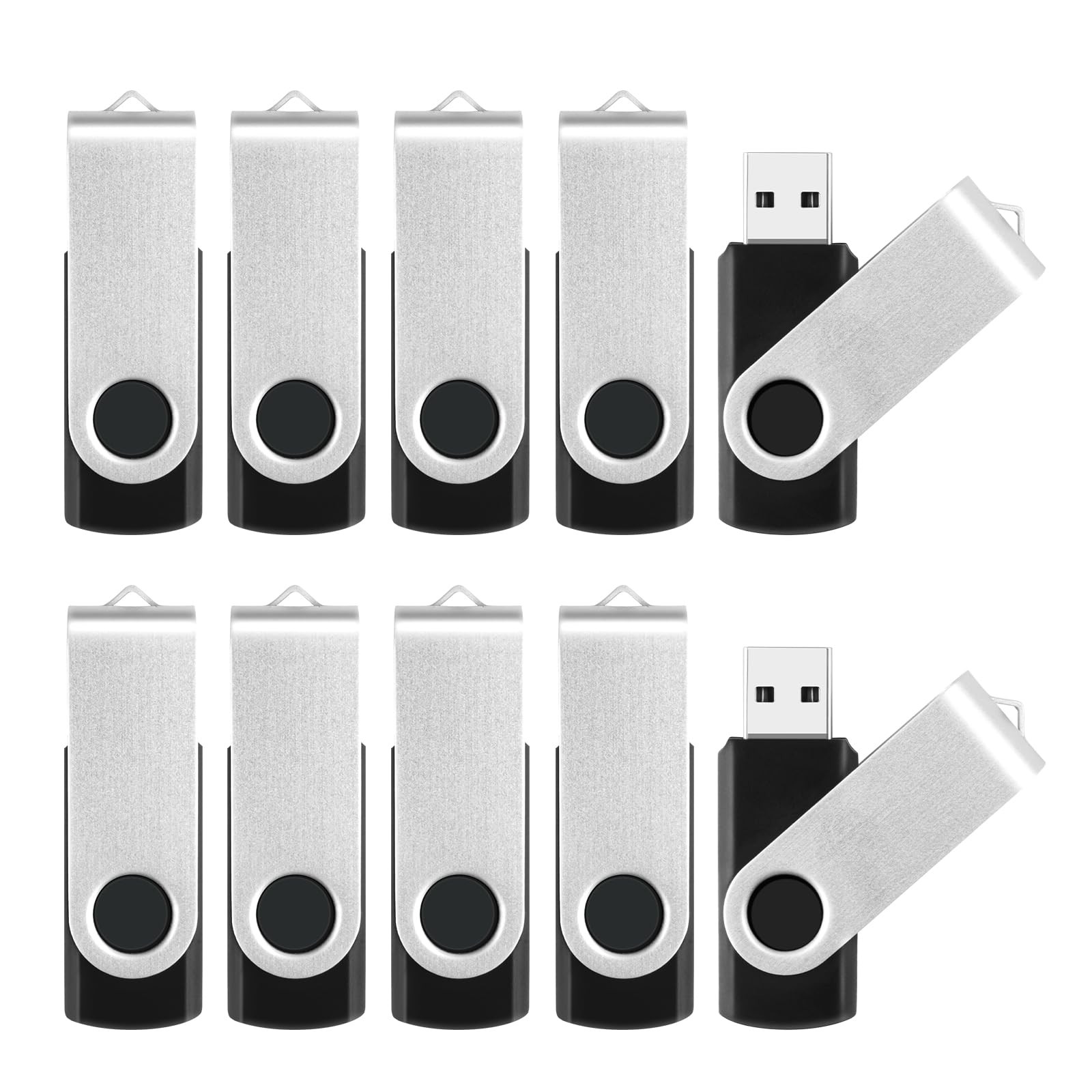 Mecheer 8Gb Flash Drive 10 Pack Bulk Usb Flash Drives Usb2.0 Thumb Drive Usb