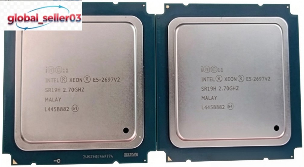 Matched Pair Intel Xeon E5-2697 V2 SR19H 2.7GHz 12 Core LGA2011 130W CPU