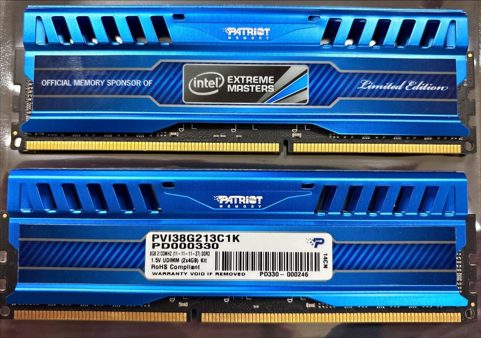 Patriot PVI38G213C1K 8GB (2x4GB) DDR3-2133 Desktop RAM Kit