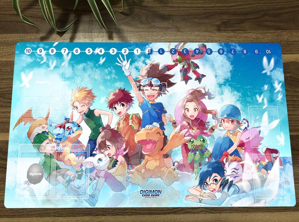 Digimon Adventure Table Playmat TCG CCG Play Pad Trading Card Game Mat Mousepad