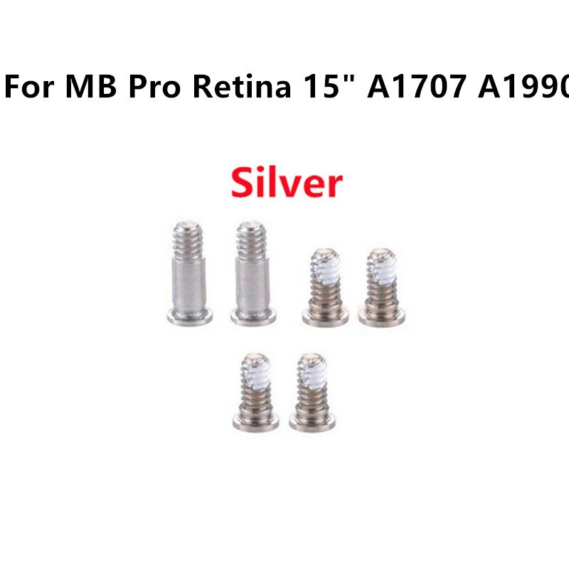 100sets/lot New Bottom Case Screw Silver For Macbook Pro Retina 15" A1707 A1990