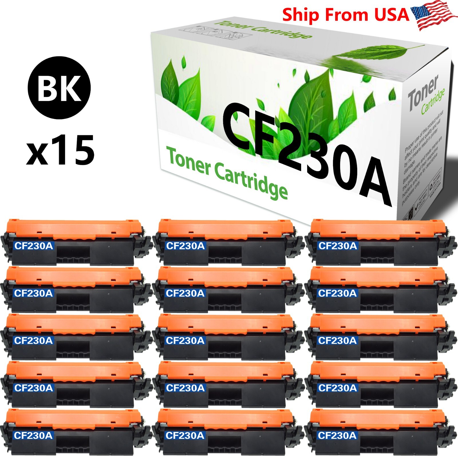 15PK 230A 30A Ink Cartridge for Pro MFP M277 M227fdn Printer