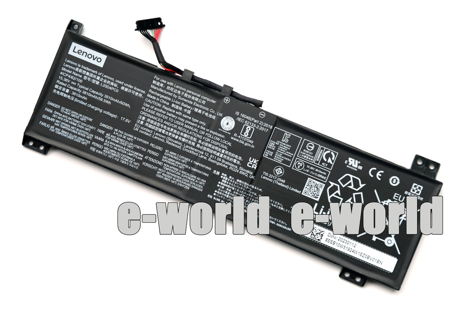 Genuine L20M4PC0 L20C4PC0 L20D4PC0 Battery for Lenovo Legion 5-15ITH6H 5-15ACH6A